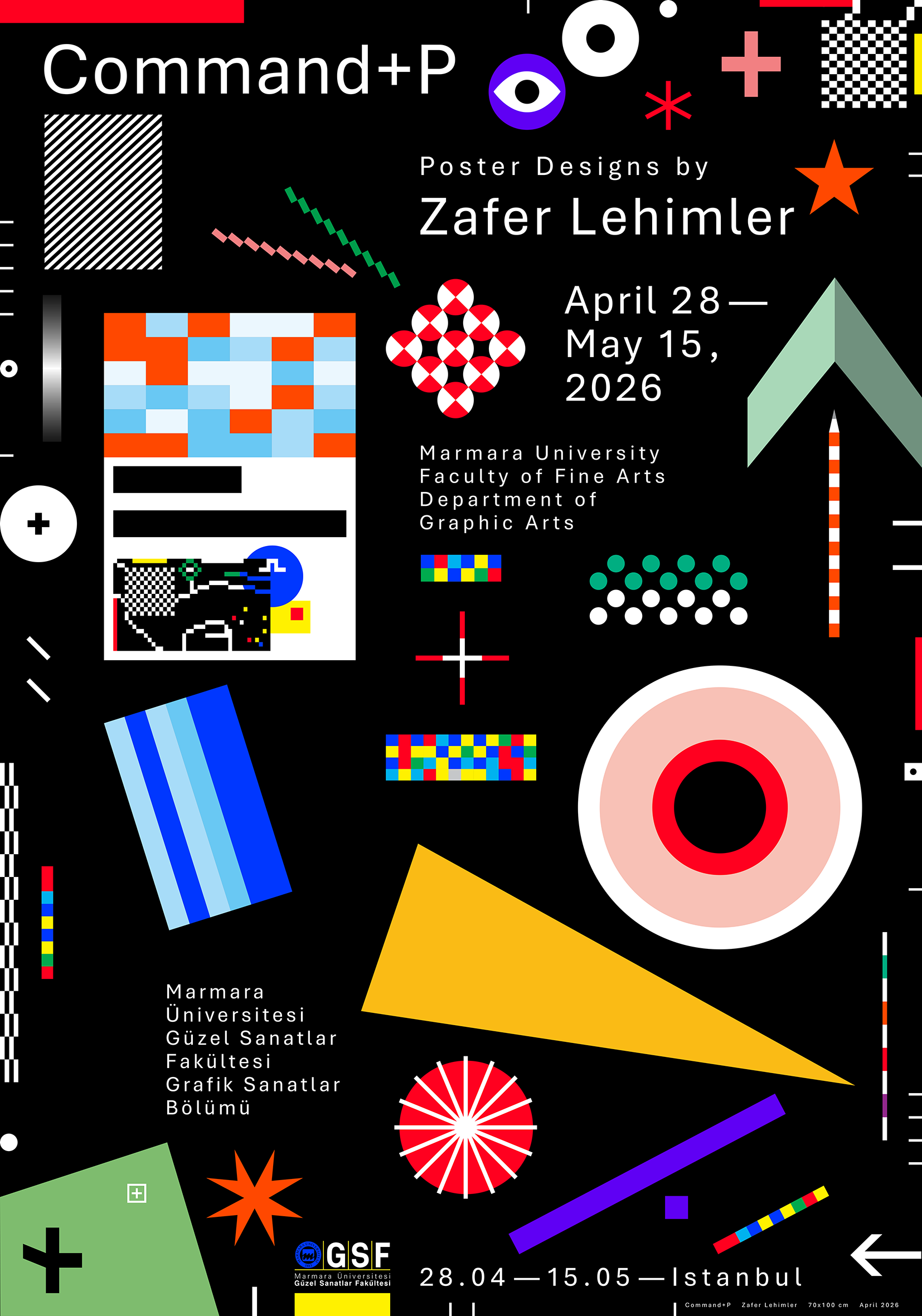 Zafer Lehimler’den “Command+P” Afiş Sergisi